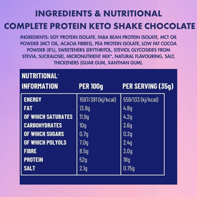 ADONiS Complete Protein Keto Shake - Chocolate
