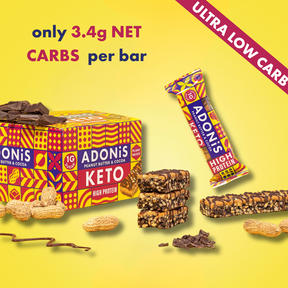 Peanut Butter & Cocoa Keto High Protein Bars  (16x45g)