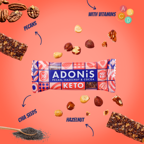 Pecan & Hazelnut Keto Nut Bars (16x35g)