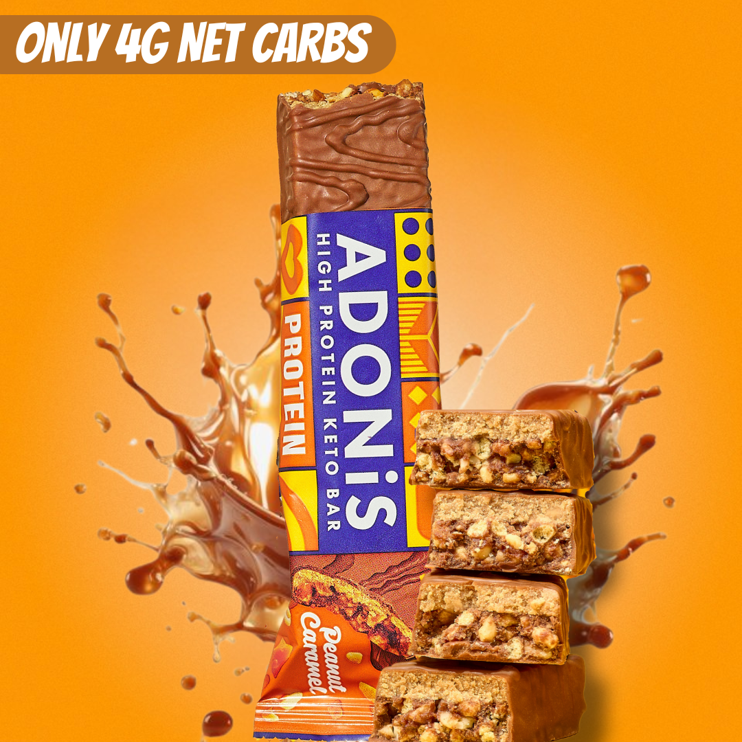 Caramel Peanut Keto High Protein Bars  (16x45g)
